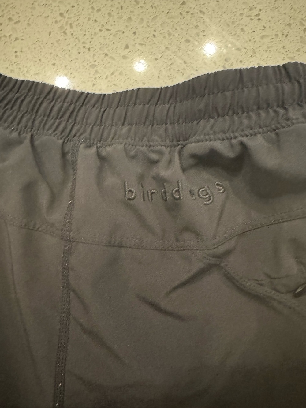 Bird Dog Men’s Small Black Lined Shorts 8” Inseam Athletic Performance Black - Picture 5 of 9